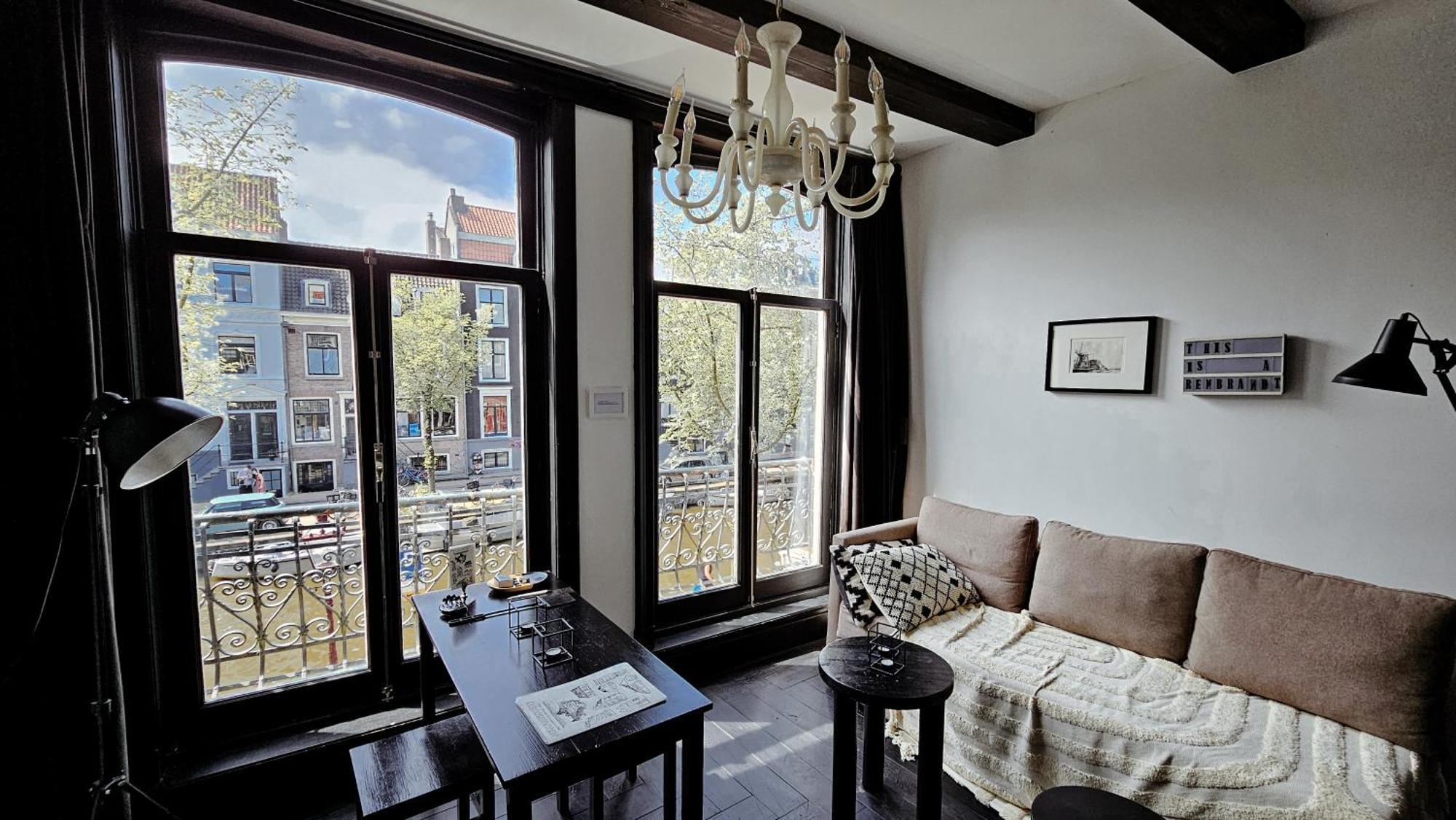 The Black Beauty Private Studio With Canal View From 1799 Amsterdam Exterior foto