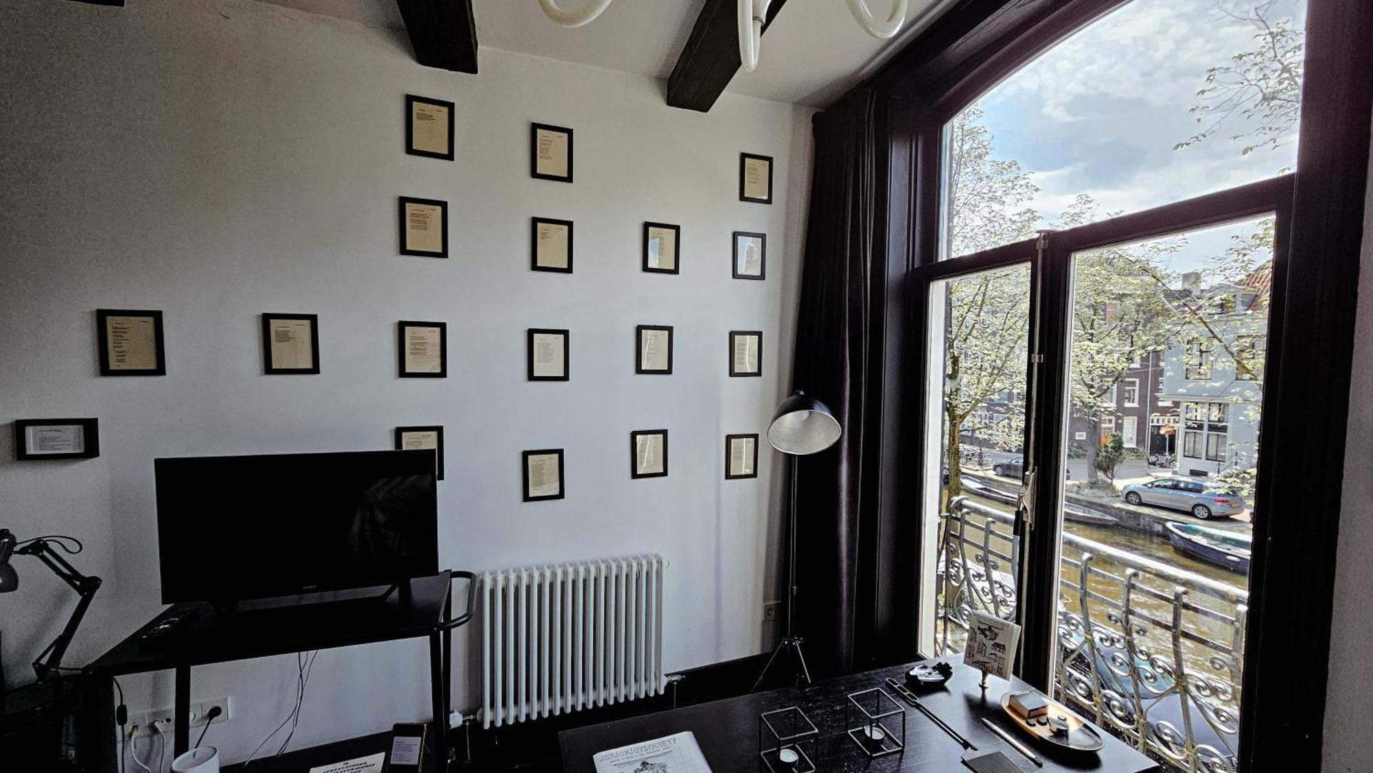 The Black Beauty Private Studio With Canal View From 1799 Amsterdam Exterior foto