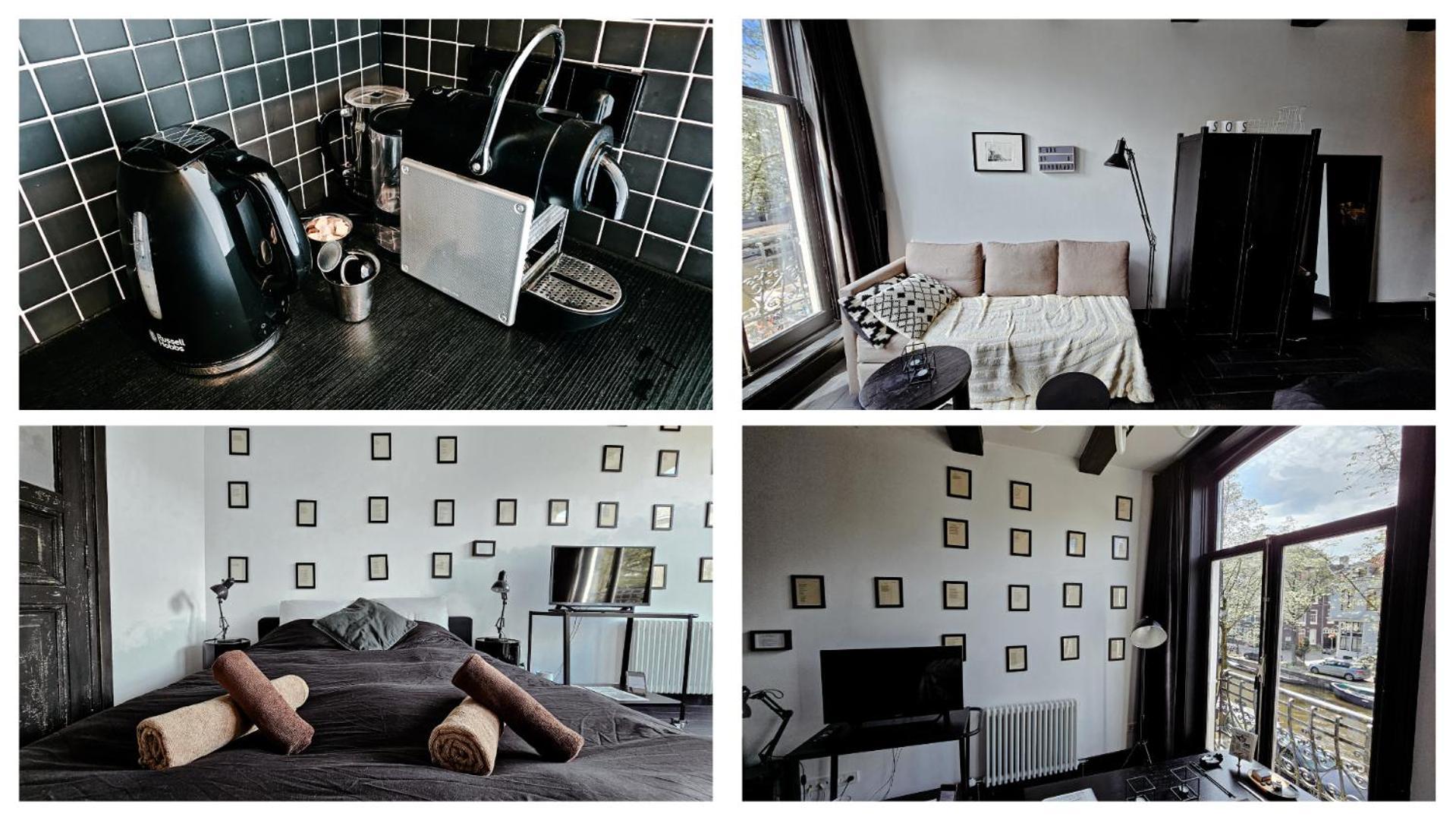 The Black Beauty Private Studio With Canal View From 1799 Amsterdam Exterior foto
